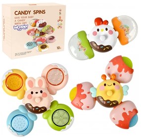 Woopie baby spinner zabawka sensoryczna pszczoła kurczak królik wymienne 3 szt.