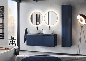 Granatowy prostokątny blat łazienkowy C6-C51