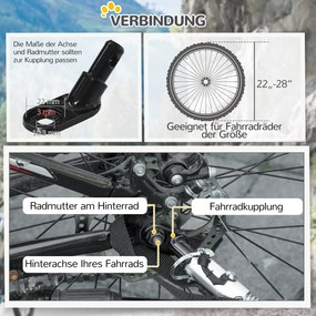 PawHut Przyczepa dla psów, składana przyczepa rowerowa dla zwierząt, wodoodporna, materiał Oxford, stal, 140 x 71 x 83 cm, Niebieski