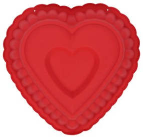 Silikonowa forma do pieczenia w kształcie serca, 25 x 16 x 7 cm