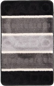 Komplet czarnych klasycznych dywaników do łazienki w figury Z2-F98