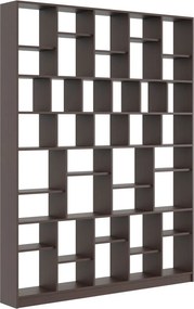 Ciemnobrązowy wysoki regał na książki wenge A2-T40