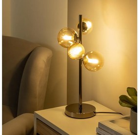 Brilagi - Lampa stołowa LED MILLA 4xG9/3W/230V czarny chrom/złoty