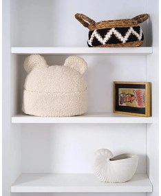 Kremowa poduszka na sofę dziecięcą z materiału bouclé Teddy Pouch – Wigiwama