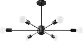 Żyrandol LANGO 6 czarny