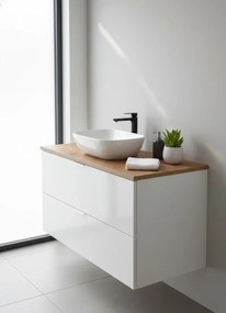 Nowoczesny blat do łazienki dąb craft złoty 140 cm H4-M35