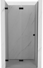 Mexen Lunar-F drzwi prysznicowe składane lewe 50 cm, transparent, czarne - 836-050-000-70-00-L