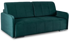 Sofa Rozkładana z Funkcją Spania IBIZA Dwuosobowa Zielona Nowoczesna do Salonu