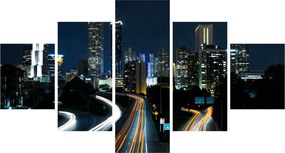 Obraz nocnej metropolii (125x70 cm)