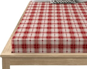 PrzytulneMieszkanie.pl Prześcieradło z mikrofibry TARTAN HEART kolorowe 90x200 cm