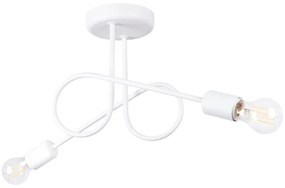 Biała lampa sufitowa 18x57 cm Opulent – Nice Lamps