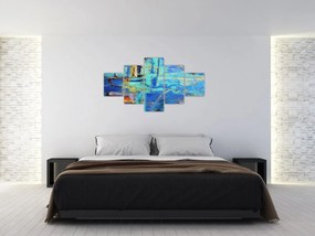 Obraz - Abstrakcyjny obraz olejny (125x70 cm)