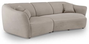 Beżowy narożnik z materiału bouclé Tokyo – Cosmopolitan Design
