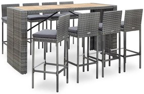 Zestaw szarych mebli ogrodowych C0-A70