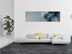 Obraz - Delikatne kwiaty (170x50 cm)
