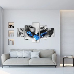 Obraz portretu kobiety z kamieniami (125x70 cm)