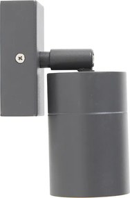 Lampa ścienna zewnętrzna antracytowa IP44 obrotowa i pochylana - Solo