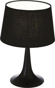 Ideal Lux - Lampa stołowa LONDON 1xE27/60W/230V czarna