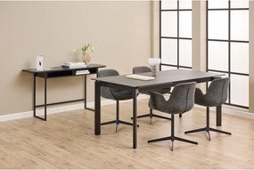 Czarna konsola w dekorze jesionu 40x140 cm Darlington – Actona