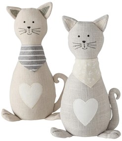 Stoper do drzwi Minka, kształt kota, 32 x 11 x 18 cm