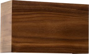 Rustykalna lampa ścienna z drewna orzechowego - Otan