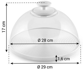 Tescoma Szklany klosz / miska z pokrywą DELICIA, śr. 28 cm