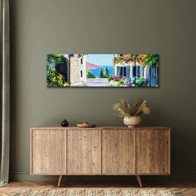 Obraz - Grecka aleja, obraz olejny (170x50 cm)