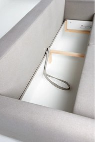 Jasnoszara sofa rozkładana Bonami Selection Pop