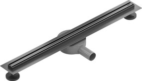 Mexen Flat 360° Slim odpływ liniowy obrotowy 60 cm, gun gray szczotkowany - 1E41060