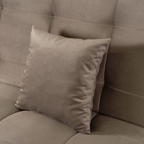 Sofa z Funkcją Spania LIMA Rozkładana Wersalka Dwuosobowa Beżowa Nowoczesna do Salonu