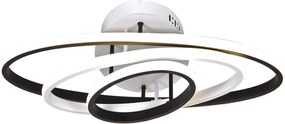 Biało-czarna lampa sufitowa LED spirala - S031-Oreza