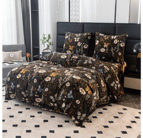 PrzytulneMieszkanie.pl PrzytulneMieszkanie.pl Pościel z mikropluszu MEADOW BUTTERFLY kolorowe Rozmiar pościeli: 2 szt 70 x 90 cm | 200 x 220 cm