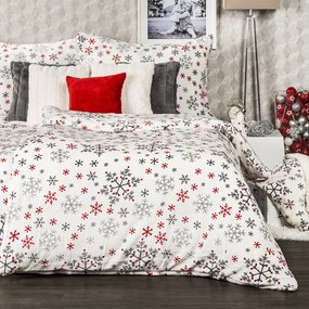 4Home Pościel mikroflanela Snowflakes, 140 x 220 cm, 70 x 90 cm