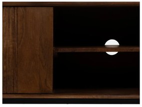 Brązowa szafka pod TV z litego drewna mango 140x50x40 cm Sagara – Ixia
