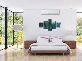 Obraz - Niebieski las (125x70 cm)
