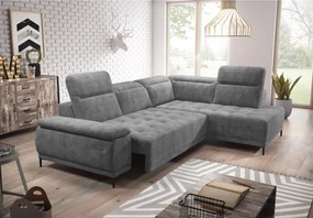 Narożnik FOCUS L z elektryczną regulacją siedziska Prawostronny w tkaninie Promocyjnej SALVADOR 14 WERSAL