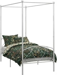 Metalowe białe łóżko rustykalne 120x200 cm N0-E76