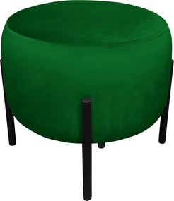 Pufa OLA loft ławka podnóżek metal : Kolor Stelaża - Czarny , Kolor tkaniny - VELVET - MG25, Typ tkaniny - Velvet