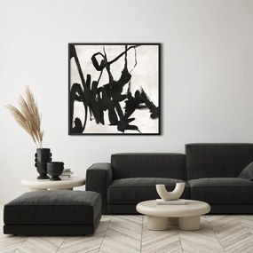Ręcznie malowany obraz 100x100 cm Playblack 1 – Malerifabrikken