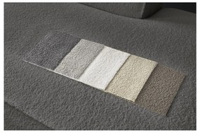 Ciemnoszary narożnik modułowy z materiału bouclé (prawostronny/w kształcie litery U) Megeve – Bobochic Paris
