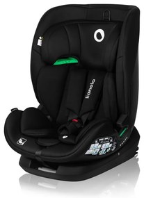 Lionelo - Fotelik samochodowy z obrotową bazą LAVENDER i-Size 76-150 cm Czarny karbon