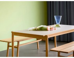 Stół z litego drewna dębowego 107x190 cm Oblique – Hübsch