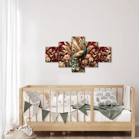 Obraz – Elegancki paw (125x70 cm)