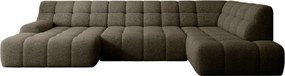 Narożnik COCOON XL w układzie U z elektryczną regulacją siedziska Prawostronny w tkaninie JAGUAR 08