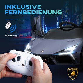 AIYAPLAY Elektryczny samochód dla dzieci 3-5 lat, płynny napęd, zdalnie sterowany, z klaksonem, plastik i metal, szary