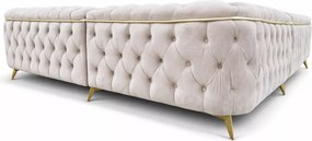 Pikowany narożnik tapicerowany Sole Duo – 6 wymiarów do wyboru, szeroka oferta tkanin