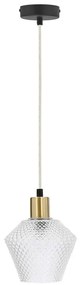 Lampa wisząca w kolorze złota ze szklanym kloszem ø 14 cm Greniko – Candellux Lighting