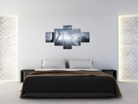 Obraz- Droga we mgle (125x70 cm)
