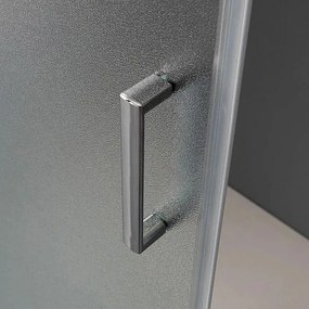 Kabina prysznicowa kwadratowa z drzwiami przesuwnymi "Genova Two" ze szkła hartowanego nieprzezroczystego cm 90x90185h