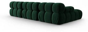 Zielona aksamitna sofa 285 cm Bellis – Micadoni Home